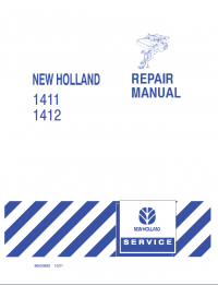 repair manual New Holland 1411, 1412 Repair Manual PDF