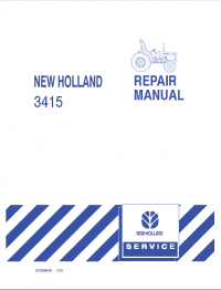 repair manual New Holland 3415 Tractor Repair Manual PDF 87028646