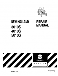 repair manual New Holland 3010S, 4010S, 5010S Tractor Repair Manual PDF