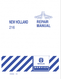 repair manual New Holland 216 Repair Manual 87049456