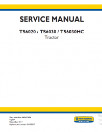 repair manual New Holland 480FI Row-Independent Corn Head Service Manual PDF