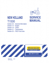 repair manual New Holland Tractor T1530 Service Manual PDF