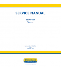 repair manual New Holland TD4040F Tractor 48064965 Service Manual PDF