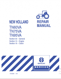 repair manual New Holland Tractor TN60VA, TN75VA, TN95VA Repair Manual PDF