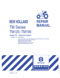 repair manual New Holland Tractor TM Series TM120-TM190 Repair Manual PDF