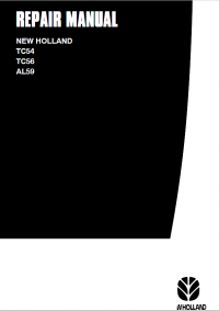 repair manual New Holland Combines TC54, TC56, AL59 Repair Manual PDF
