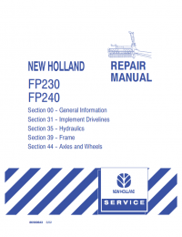 repair manual New Holland FP230, FP240 FORAGE HARVESTERS Repair Manual PDF