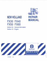 repair manual New Holland FX30, FX40, FX50, FX60 Tractor Repair Manual PDF