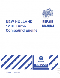 repair manual NEW HOLLAND 12.9L Turbo Compound Engine Repair Manual PDF