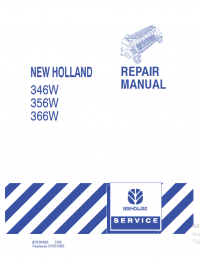 repair manual New Holland 346W, 356W, 366W Repair Manual PDF
