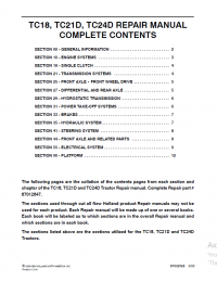 repair manual New Holland TC18, TC21D, TC24D Tractor Repair Manual PDF