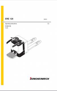 repair manual JUNGHEINRICH Truck ERE 120 Operating Instructions PDF