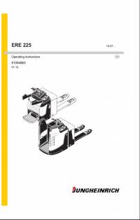 repair manual JUNGHEINRICH Truck ERE 225 Operating Instructions PDF