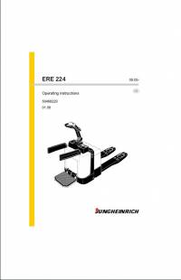 repair manual JUNGHEINRICH Truck ERE 224 Operating Instructions PDF