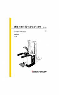 repair manual JUNGHEINRICH Truck ERC 212/214/216/Z12/Z14/Z16 Operating Instructions PDF