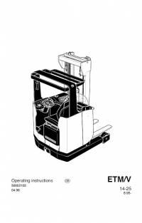 repair manual JUNGHEINRICH Truck ETM/V 14-25 Operating Instructions PDF