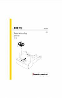 repair manual JUNGHEINRICH Truck EME 112 Operating Instructions PDF