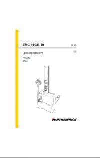 repair manual JUNGHEINRICH Truck EMC 110/B 10 Operating Instructions PDF