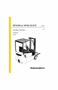 repair manual JUNGHEINRICH Truck EFG-DH ac 10/10L/12/5/15 Operating Instructions PDF