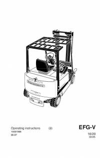 repair manual JUNGHEINRICH Truck EFG-V Operating Instructions PDF