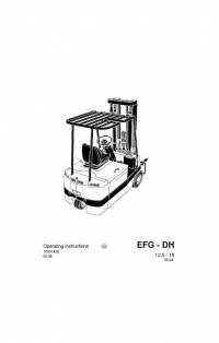 repair manual JUNGHEINRICH Truck EFG - DH Operating Instructions PDF