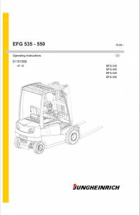 repair manual JUNGHEINRICH Truck EFG 535 - 550 Operating Instructions PDF