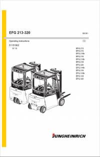 repair manual JUNGHEINRICH Truck EFG 213-320 Operating Instructions PDF