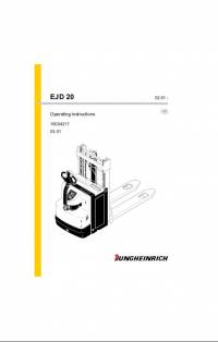 repair manual JUNGHEINRICH Truck EJD 20 Operating Instructions PDF