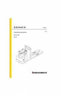repair manual JUNGHEINRICH Truck EKE 20 Operating Instructions PDF