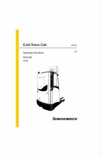 repair manual JUNGHEINRICH Truck  Cold Store Cab Operating Instructions PDF