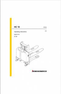 repair manual JUNGHEINRICH Truck HC 10 Operating Instructions PDF