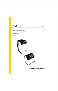 repair manual JUNGHEINRICH Truck SLT 100 Operating Instructions PDF