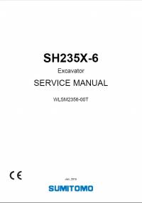 repair manual Sumitomo Excavator SH235X-6 Service Manual PDF
