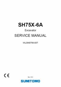 repair manual Sumitomo Excavator SH75X-6A Service Manual PDF
