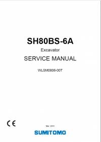 repair manual Sumitomo Excavator SH80BS-6A Service Manual PDF