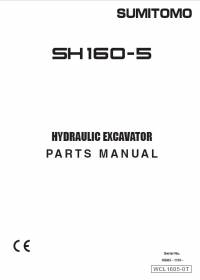 spare parts catalog Sumitomo Hydraulic Excavator SH160-5 Parts Manual PDF