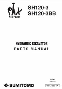 spare parts catalog Sumitomo Hydraulic Excavator SH120-3, SH120-3BB Parts Catalog PDF