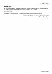 repair manual Sumitomo Hydraulic Excavator SH130-5 Troubleshooting Manual PDF