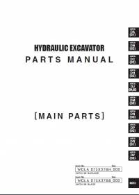 spare parts catalog Sumitomo Hydraulic Excavator SH75X-3B Backhoe Parts Catalog PDF