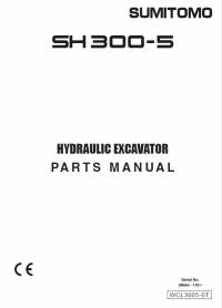 spare parts catalog Sumitomo Hydraulic Excavator SH300-5 Parts Manual PDF