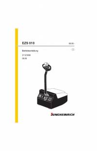 repair manual JUNGHEINRICH EZS 010 Operating Instructions PDF
