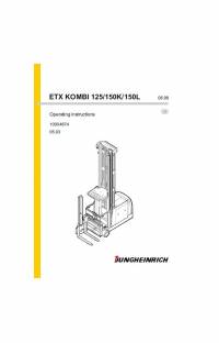 repair manual JUNGHEINRICH ETX KOMBI 125/150K/150L Operating Instructions PDF