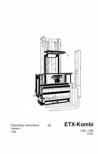 repair manual JUNGHEINRICH ETX-Kombi 125/150 Operating Instructions PDF