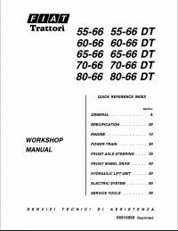 repair manual Fiat Trattori 5566/DT, 6066/DT, 6566/DT, 7066/DT, 8066/DT Workshop Manual PDF
