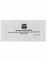 repair manual Ford New Holland Series 40 Tractors SE4840 Repair Manual PDF