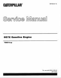 repair manual Cat 6G72 Gasoline Engine TS9874-up Service Manual PDF