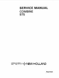 repair manual New Holland Combine 975 Model Service Manual PDF