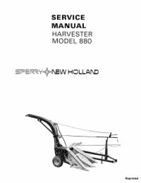 repair manual New Holland Harvester 880 Model Service Manual PDF