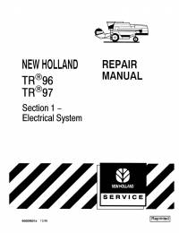 repair manual New Holland TR96, TR97 Combine 40009601a Repair Manual PDF