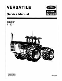 repair manual New Holland Versatile 1150 Tractor 40115010 Service Manua PDF